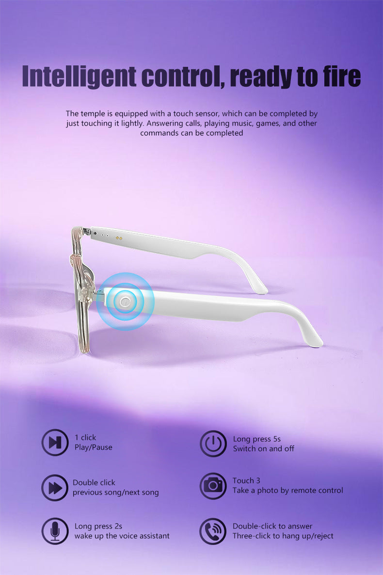 【AI Translation】Smart Translation Glasses Sunglasses Bluetooth Glasses Polarized UV Protection Blue Light Listening to Music Calling