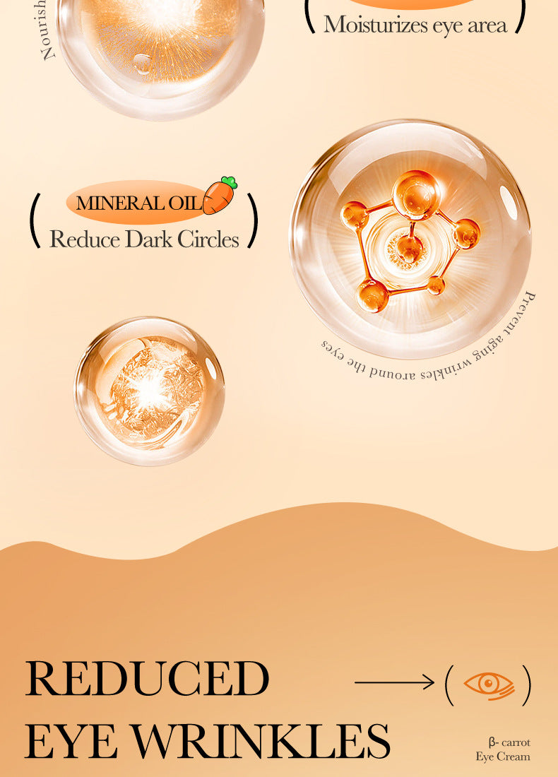 Carrot Eye Cream20g SADOER Moisturize and Improve Dark Circles, Eye Wrinkles, and Eye Bags  Wholesale