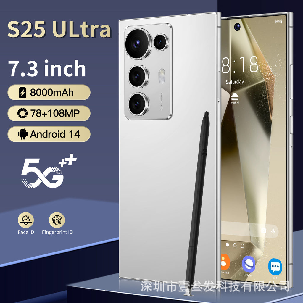 New S25 Ultra Smartphone12+512 High-end7.3Inch Large Screen Factory5G Mobile Phone