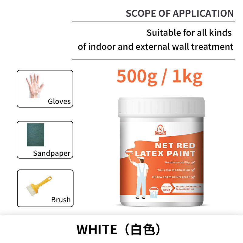 Interior Wall Latex Paint for Home Renovation and Repair, Water-Based Coating for Eco-Friendly Wall Renovation and Color Change