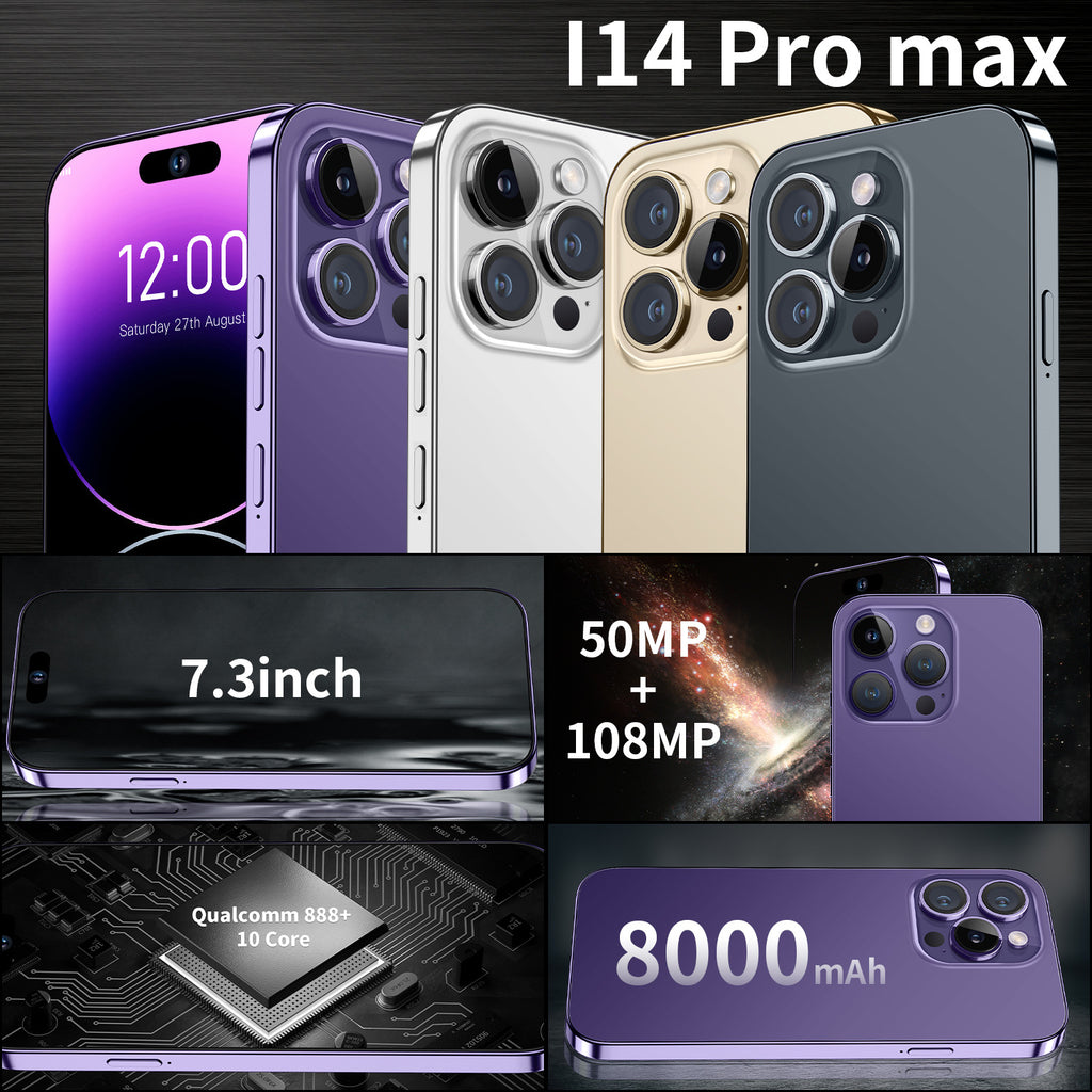 Spot Goods16+1TB Hot New Mobile Phone i14ProMAX Universal7.3Large Screen Mobile Phone