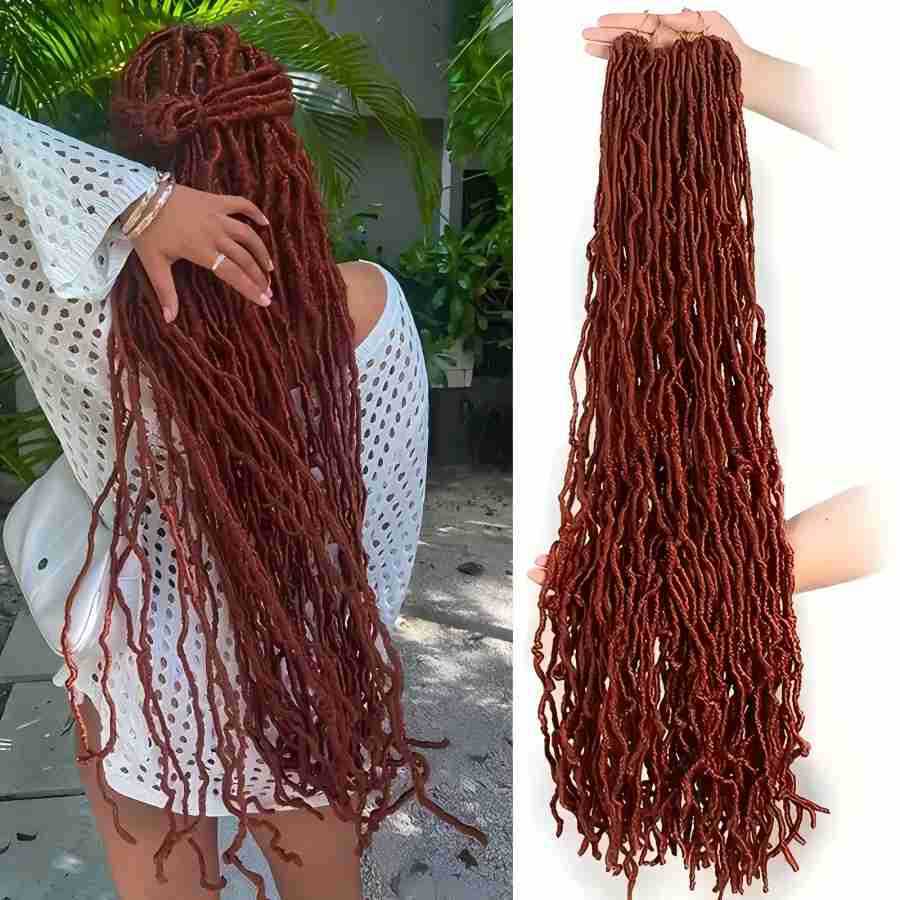 Earthworm Song Faux Locs Crochet Hair African Dreadlocks European and American Foreign Trade Synthetic Crochet Hair