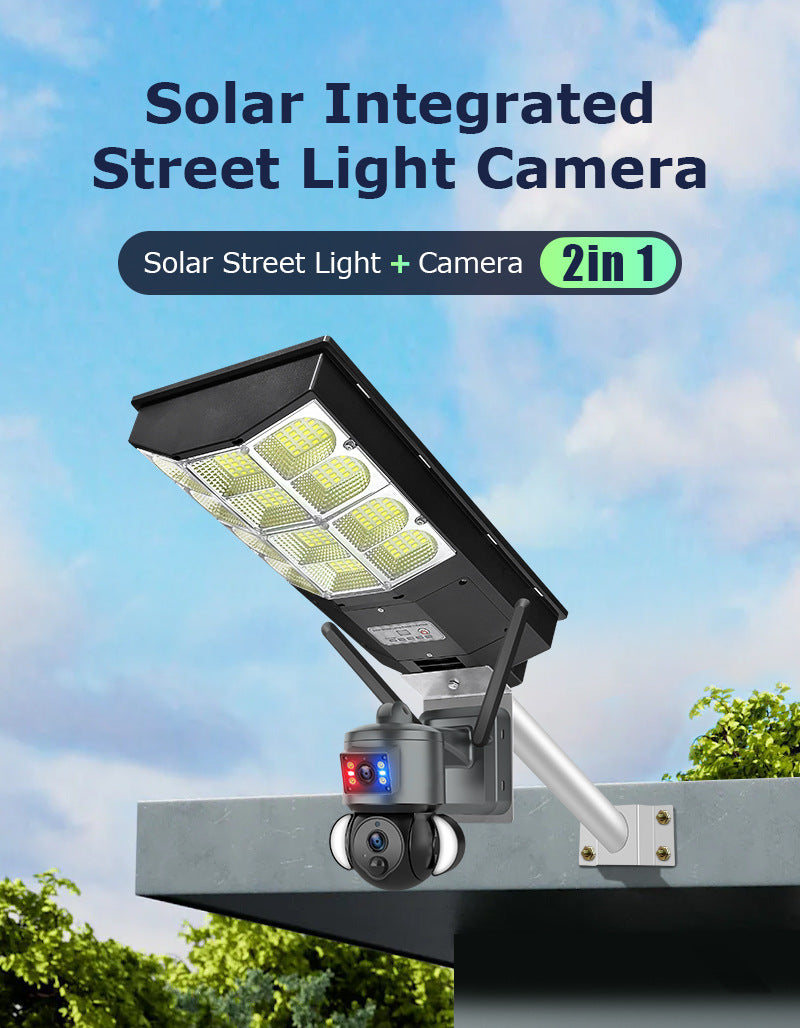Exclusive Supply4g Solar street light surveillance camera outdoor6MP Night Vision Binoculars with HD Illumination wifi Photo