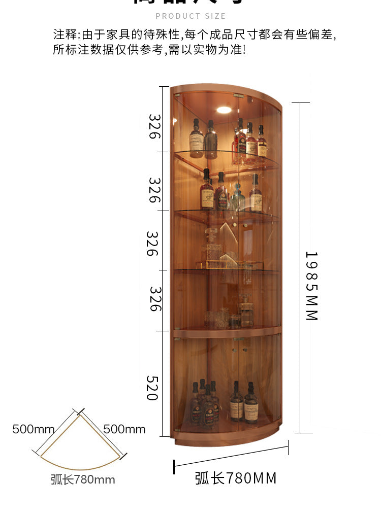 Glass Door Wine Cabinet Display Cabinet Living Room2022New Wine Rack Internet Celebrity Small High-End Light Luxury Modern Home Wall-Mounted