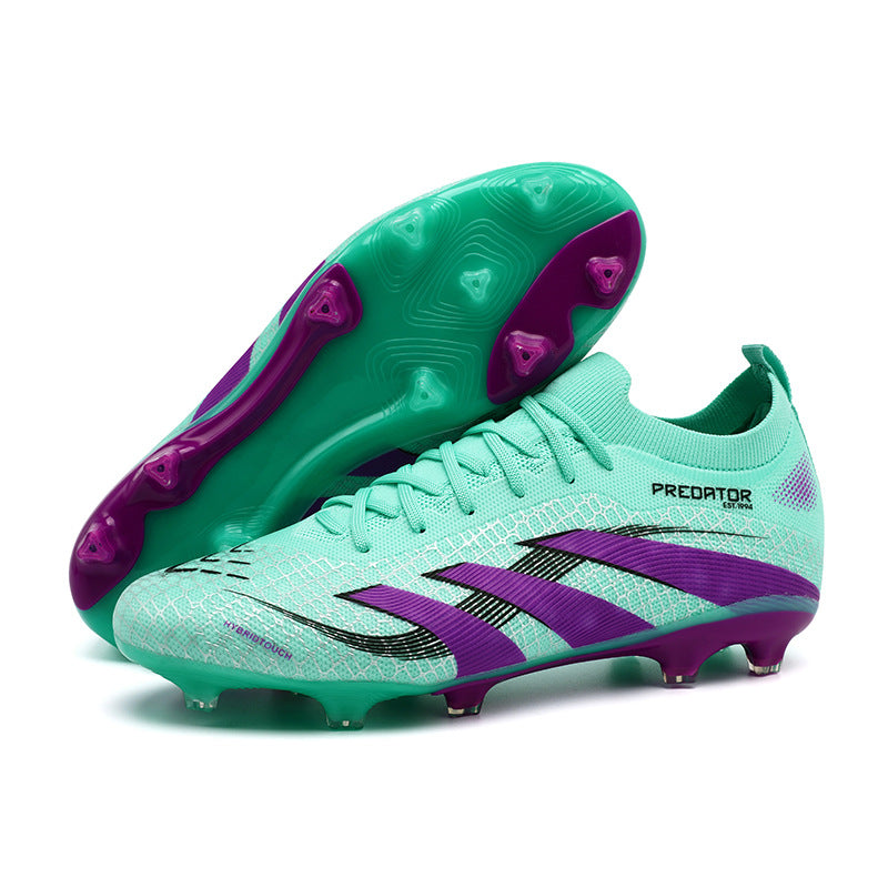 2025New Football Shoes for Men and Women, Youth Students, Fashionable and Comfortable, Long Spikes, Low-top, Factory Direct Sale