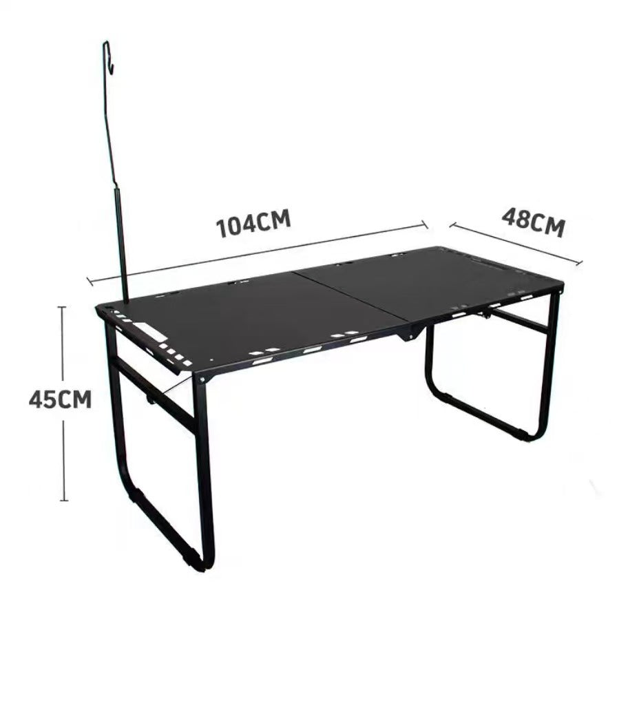 Outdoor folding table camping picnic table igt Hydraulic Tactical Table Portable Semi-Automatic Table Camping Integrated