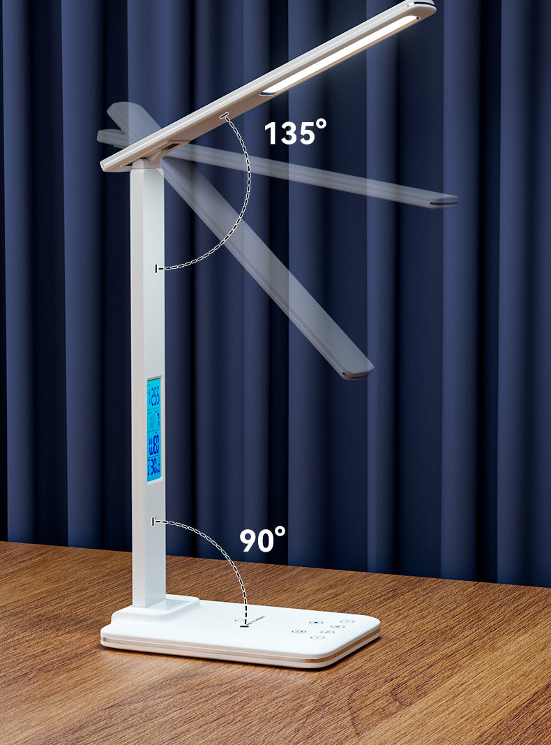Amazon led Eye Protection Desk Lamp Study Bright Desktop Foldable15W Wireless Charging Touch Student Reading Bedside Lamp