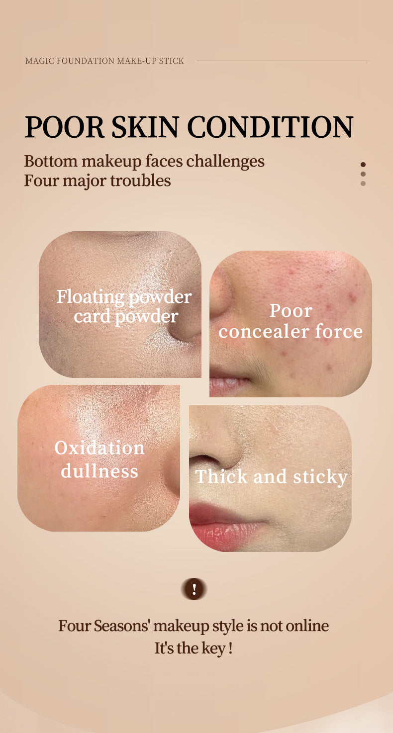 US Region J-PHD 2-in-1 Color Changing Foundation Stick cream stick Hydrating, lightweight, and fits well