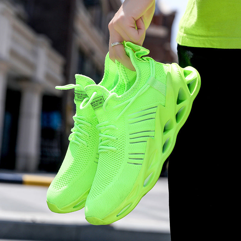 Summer Youth Coconut Shoes for Middle and High School Students, Breathable Mesh Blade Edge, Wear-resistant, Non-slip Sports Running Shoes, Casual Trendy Shoes