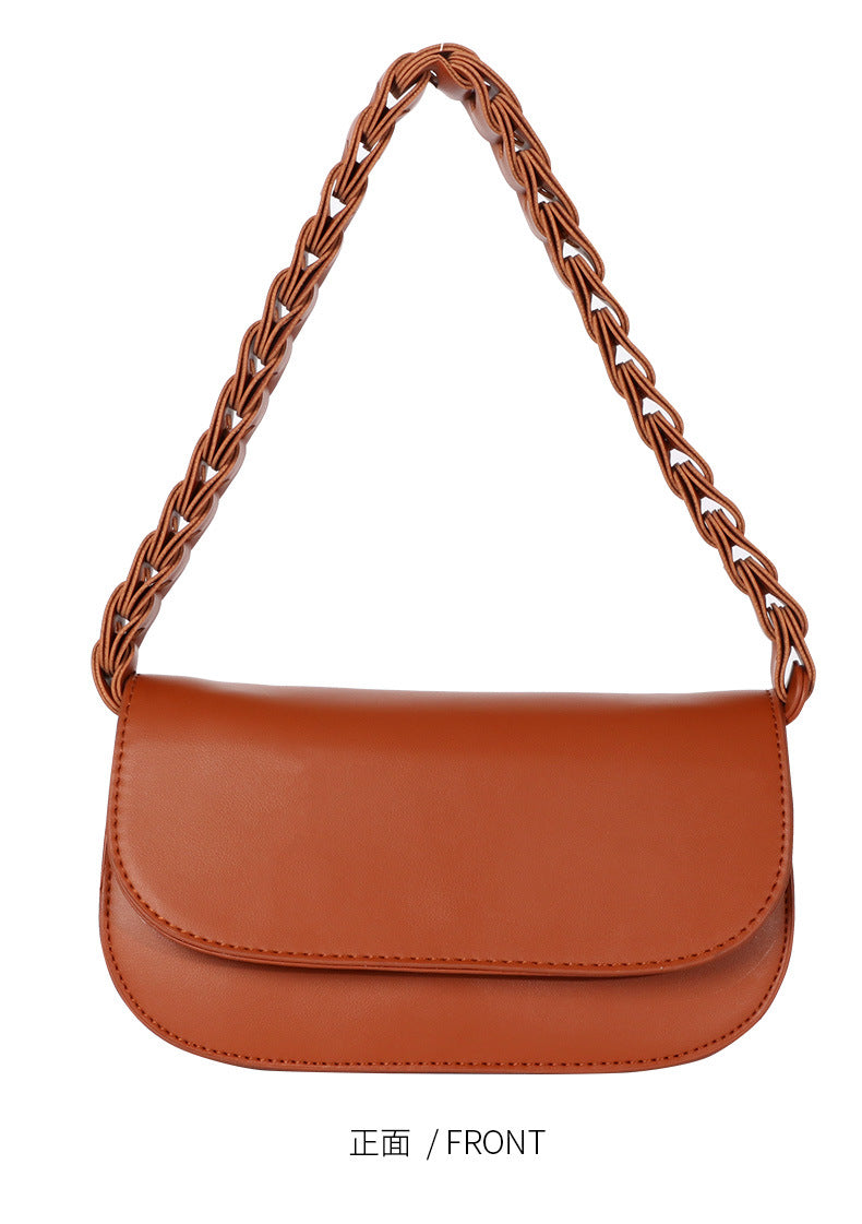 Fashion Woven Versatile Women's Bag Underarm Bag French Niche Versatile Saddle Bag Single Shoulder Bag New Crossbody Bag for Women