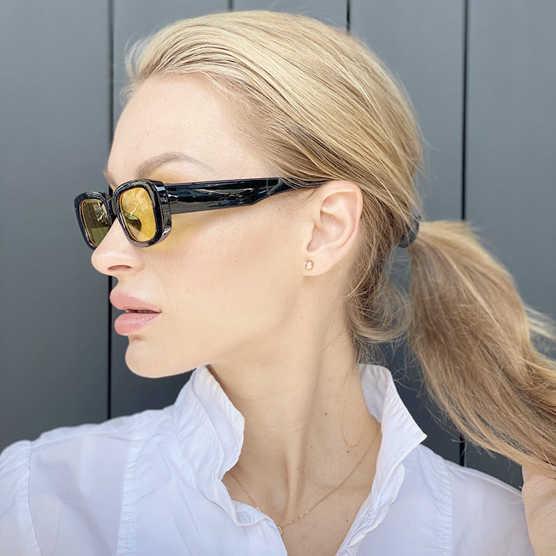 Vintage Cat Eye Sunglasses for Women Fashion Trend Oval Small Frame Sunglasses Sun Protection Glasses sunglasses