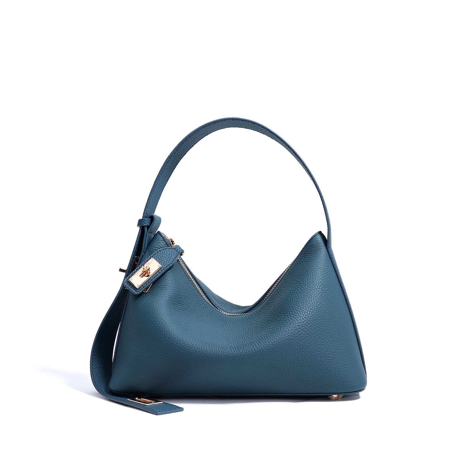 European and American High-End Luxury Handbag for Women, Niche Design, Underarm, Single Shoulder, Crossbody, Dumpling Shape, Genuine Leather, Cowhide, Pillow Bag