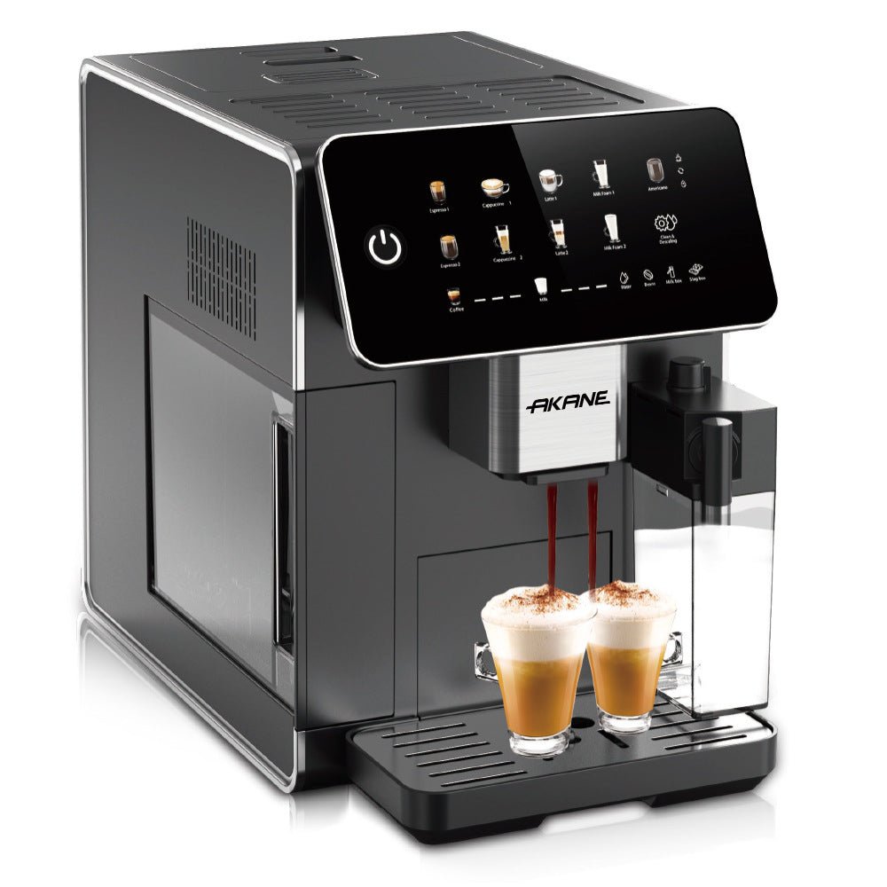 AKＡＮＥEuropean Standard Cross-Border Pump Pressure　Steam Milk Frother Household Small Semi-Automatic Italian Coffee Machine