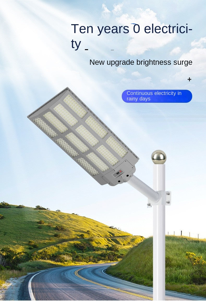 Super Bright Integrated Solar Street Light High Power LED Intelligent Induction ABS Body IP65 for Outdoor Garden Rural Street