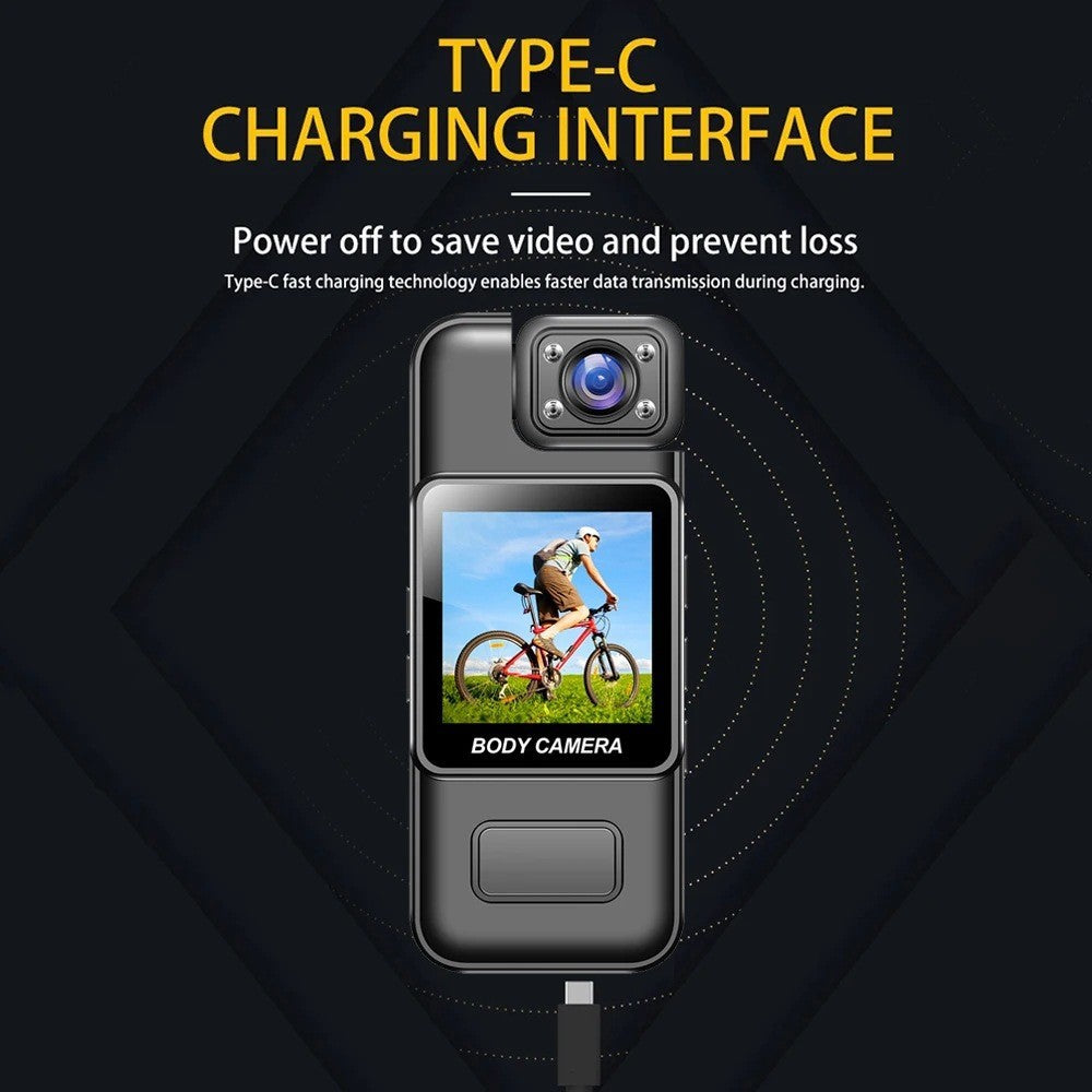 4K Handheld Pocket Camera Portable Recorder Clip Camera HD Infrared Night Vision Recorder