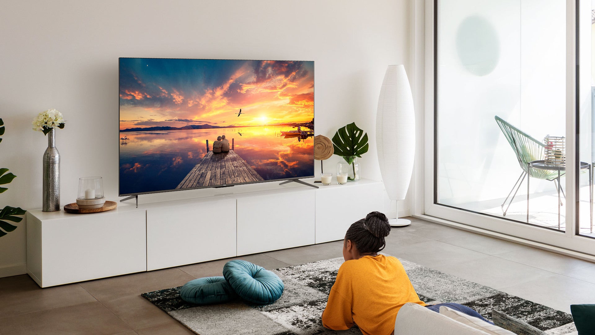 New P735 LED4K Ultra HD Android Original Google Network LCD TV Export Wholesale