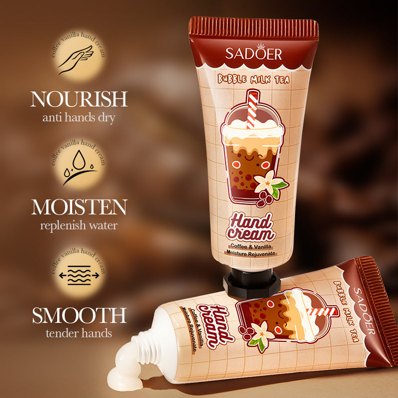Coffee Vanilla Hand Cream SADOER Autumn and winter anti-chapped skin rejuvenating hand cream  wholesale