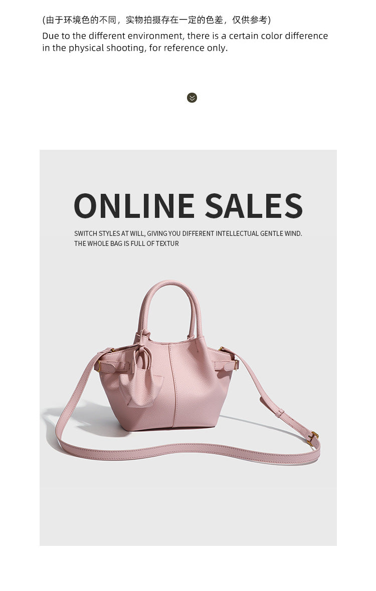 European and American Style Dumpling Handbag Fashion Women's Bag Single Shoulder Bag Versatile Stylish Crossbody Bag Large Capacity High-end Feel