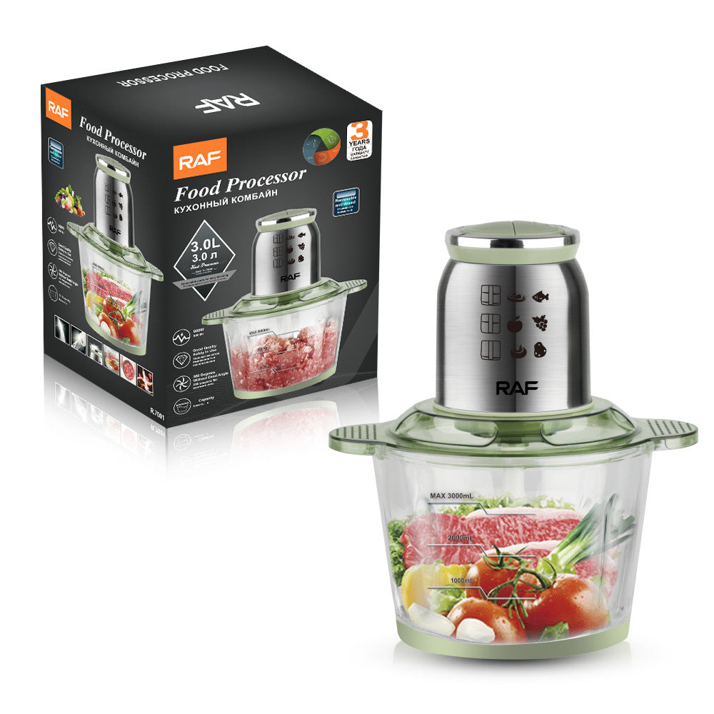 RAF European Standard Meat Grinder Stainless Steel Fully Automatic Electric Meat Mincer Mixer