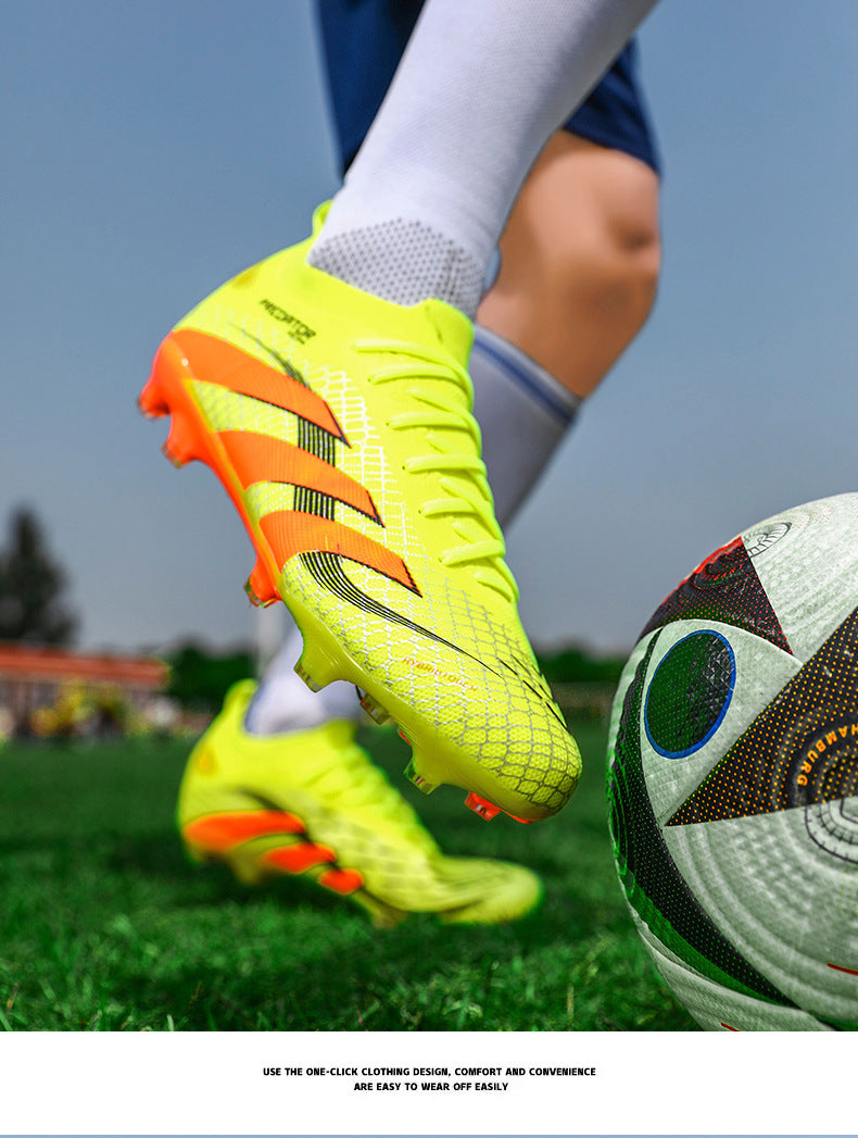 2025New Football Shoes for Men and Women, Youth Students, Fashionable and Comfortable, Long Spikes, Low-top, Factory Direct Sale