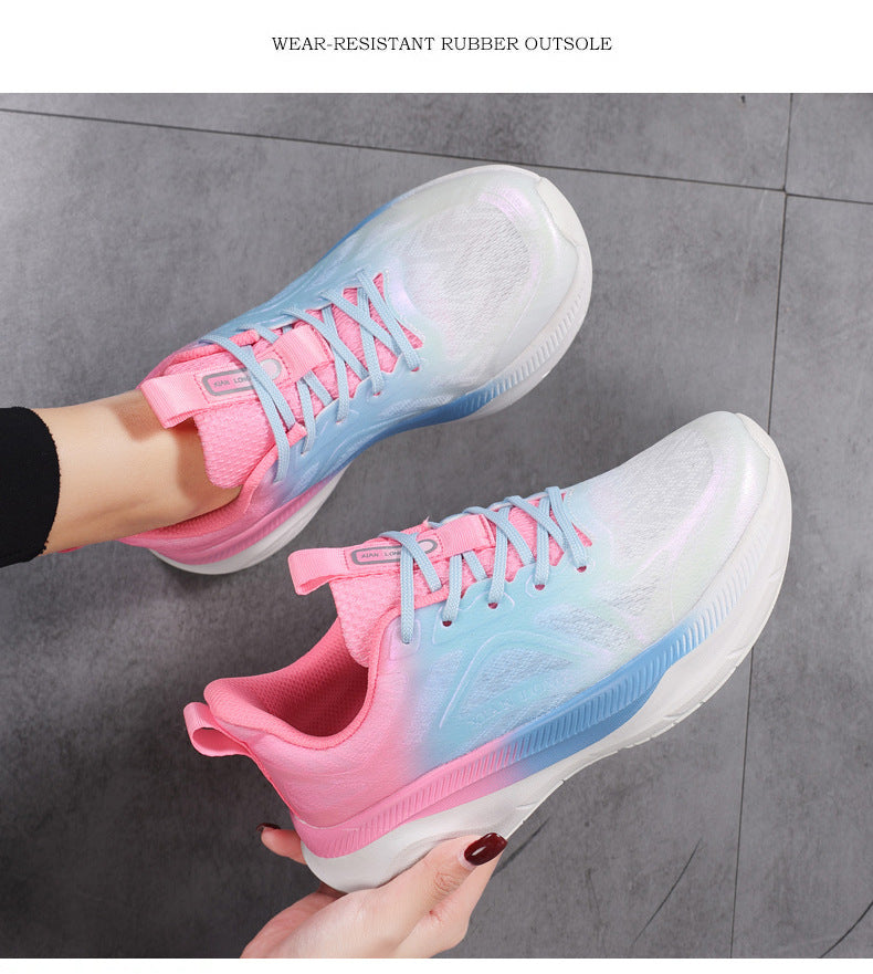 Professional Running Shoes for Men and Women, Spring and Summer New Soft Sole, Lightweight, Shock Absorption, Breathable, Jump Rope, Non-Slip, Marathon Walking Shoes