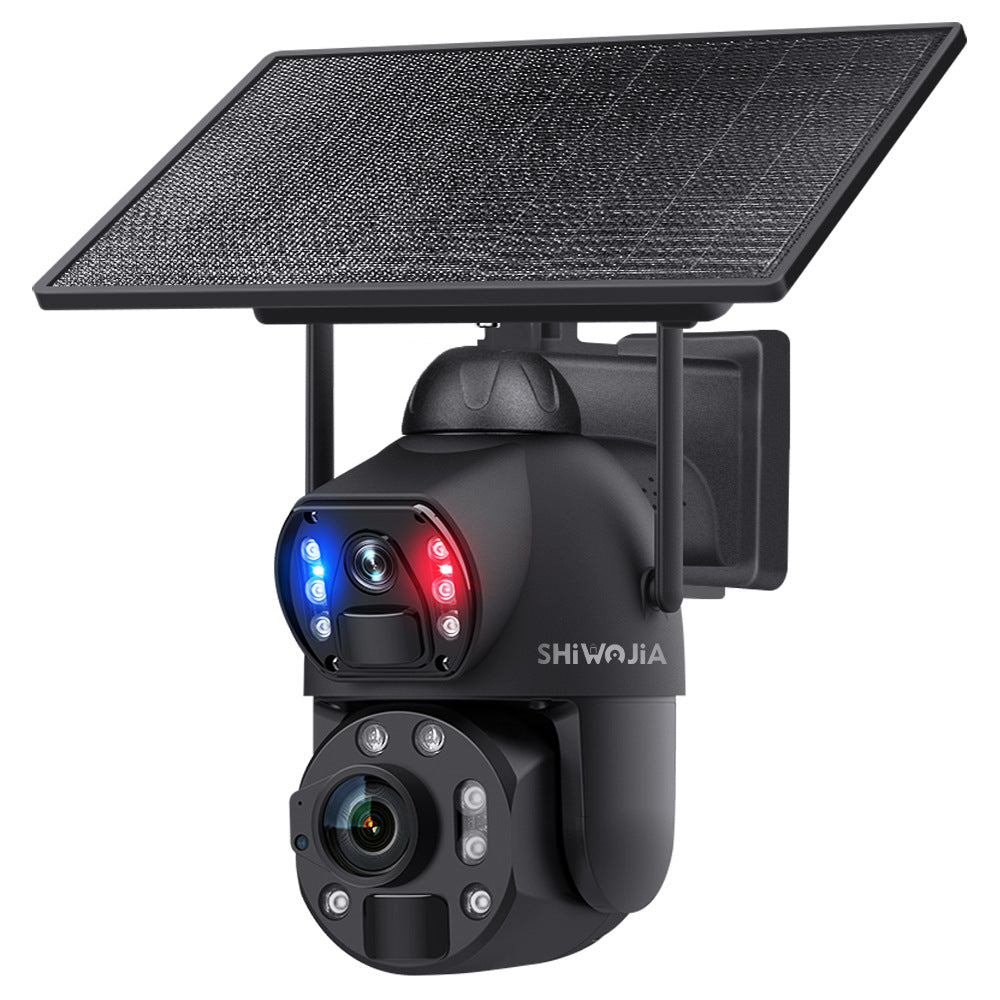 Outdoor36Zoom600Ultra HD Dual Screen Solar Camera Metal Heat Dissipation Night Vision Waterproof Dome Camera