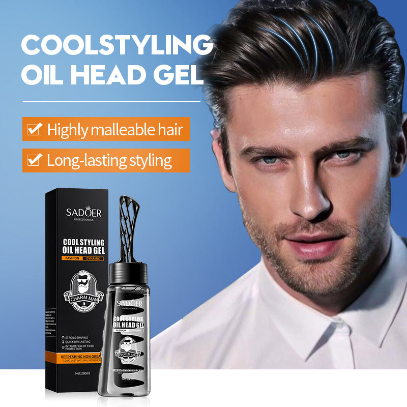 Men's styling gel for slicked-back hair SADOER Natural Fluffy Fragrant Hair Wax Cross-Border Wholesale