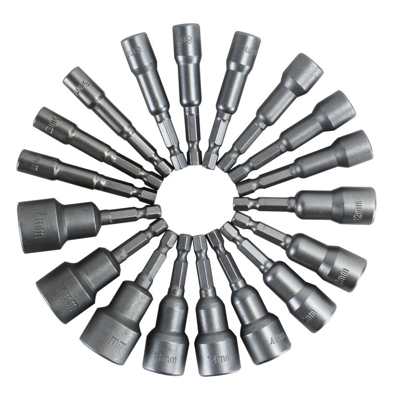 Strong Magnetic Socket Electric Drill Screwdriver Hex Socket Set Hex Socket Electric Drill Accessories