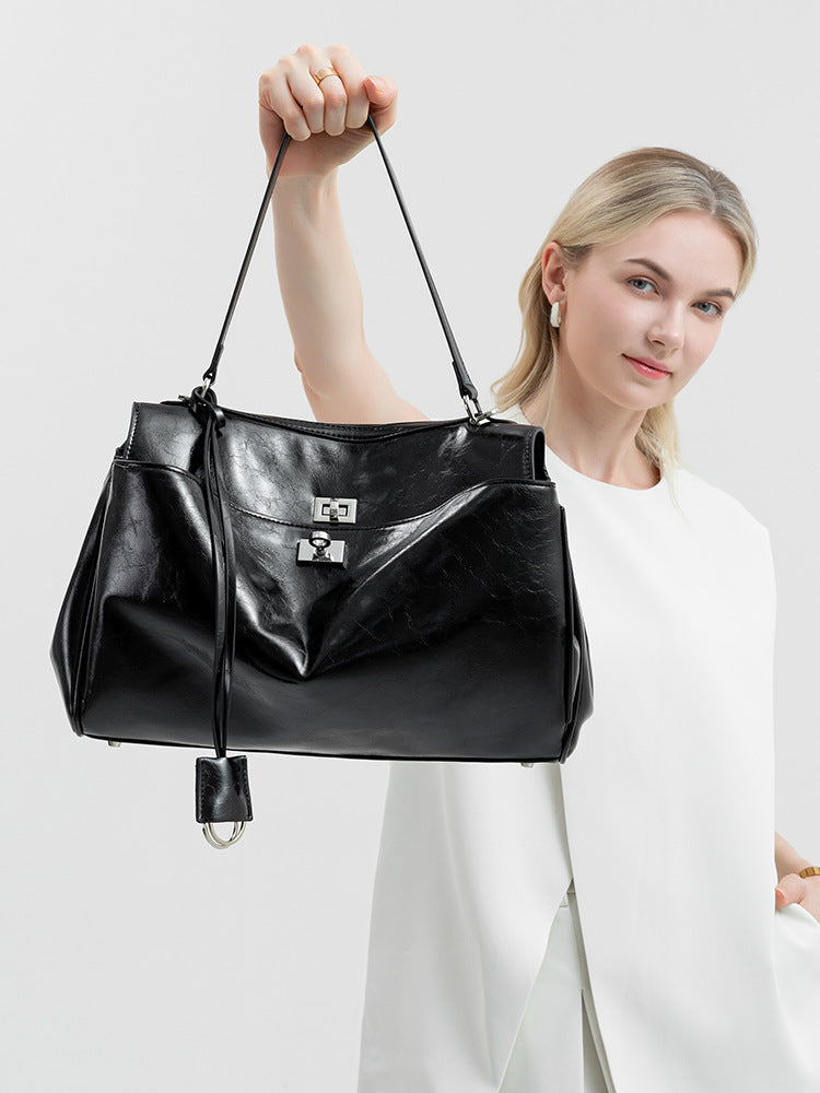 B Home Bag Women's New Bag Shoulder Bag Large Capacity Commuting Handbag High-end Fashion Tote Bag Women