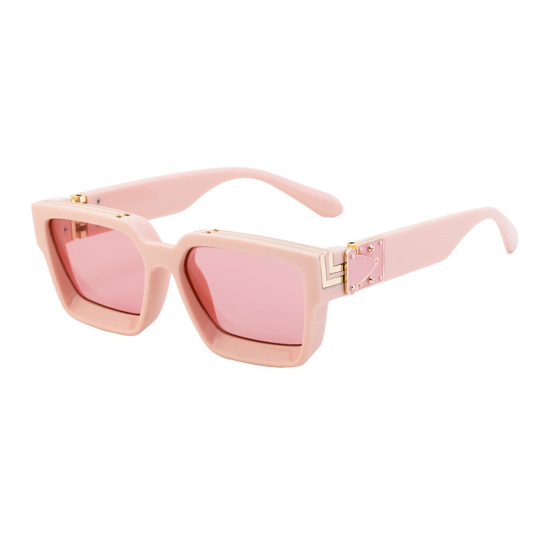 0k Billionaire Style Sunglasses Men Fashion Internet Celebrity Sunglasses Women High-end Glasses Square Frame Sunglasses