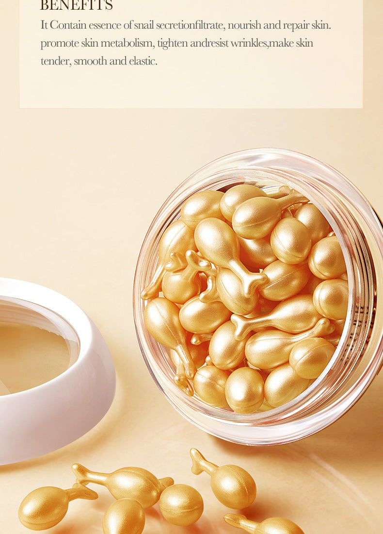 Capsule Essential Oil SADOER Snail Essence Milk Moisturizing and Rejuvenating Cream  Foreign Trade Wholesale