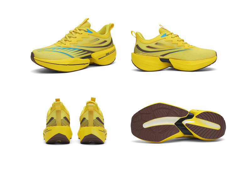 ROANK Men's Running Shoes Ultra-Light Sports Shoes for Teenagers Non-Slip Thick Sole Height Increasing Running Shoes for Middle School Students