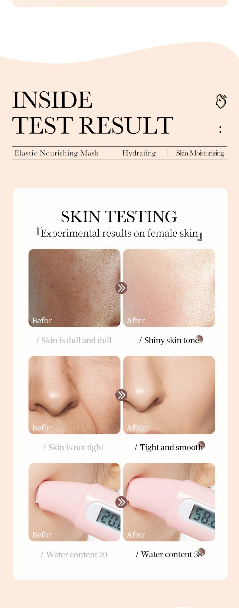 Mask BIOAOUA White Truffle Moisturizing Caviar Nourishing Resurrection Grass Hydrating  Wholesale
