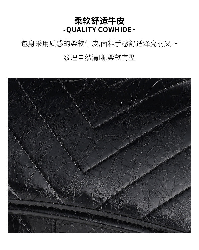 Chanel Style Quilted Chain Small Square Bag New Women's Single Shoulder Crossbody Bag Light Luxury Crossbody Bag Trendy Bohemian Bag