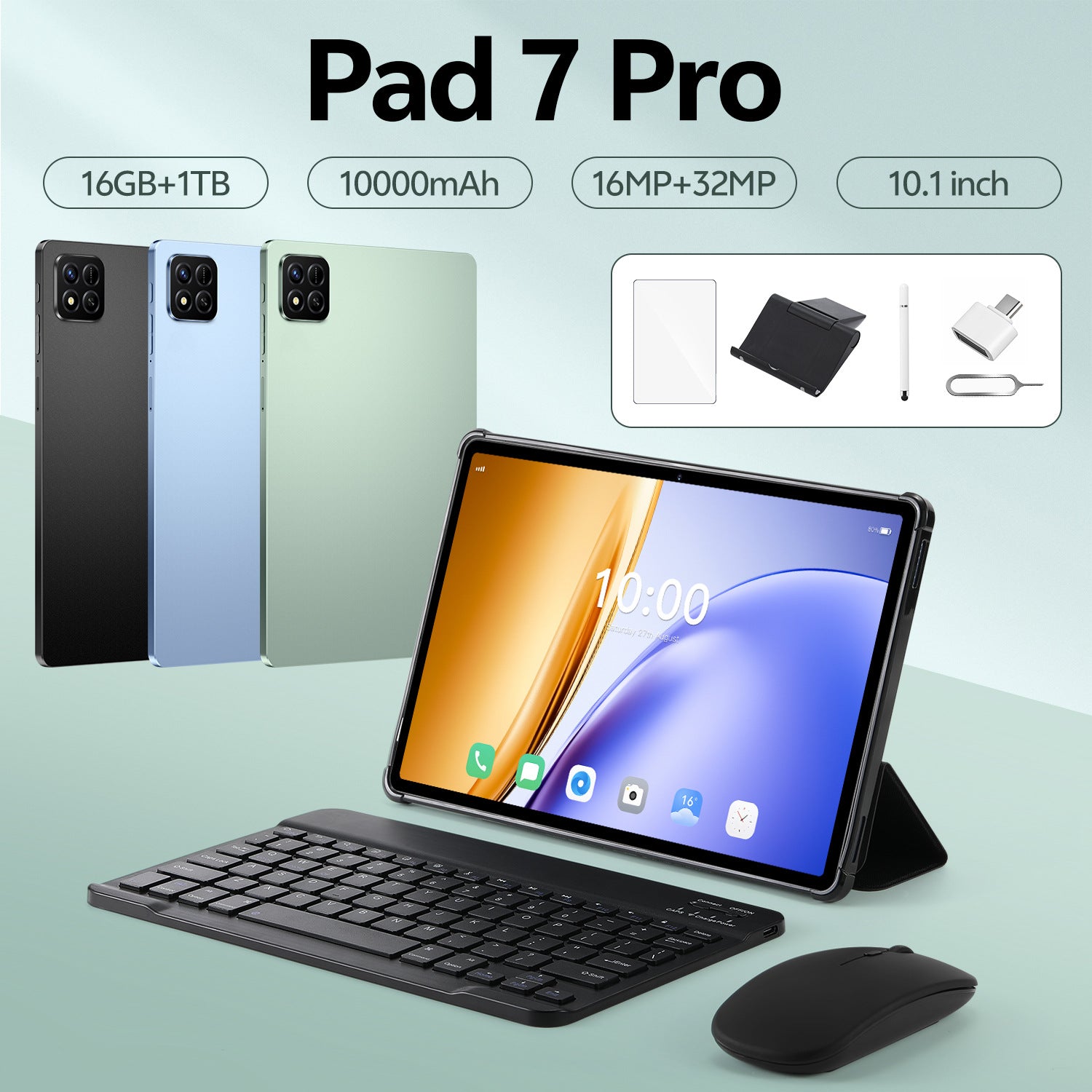 New Global Exclusive16+1T High Definition Screen Smart Tablet Pad 7 Pro Source Manufacturer