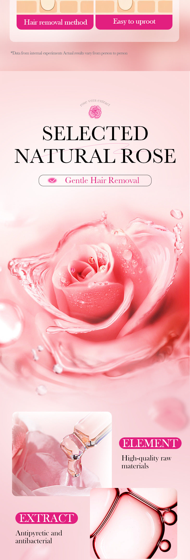 Aloe Vera Double-Sided Hair Removal Wax Paper SADOER Armpit Hair Leg Hair Body Hair Removal Hair Removal Cream  Wholesale