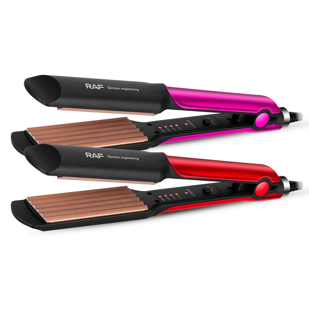 RAF EU Standard Hair Straightener Negative Ion Hair Straightener Home Use Volumizing Hair Root Straightening Iron Hair Styling Curling Iron
