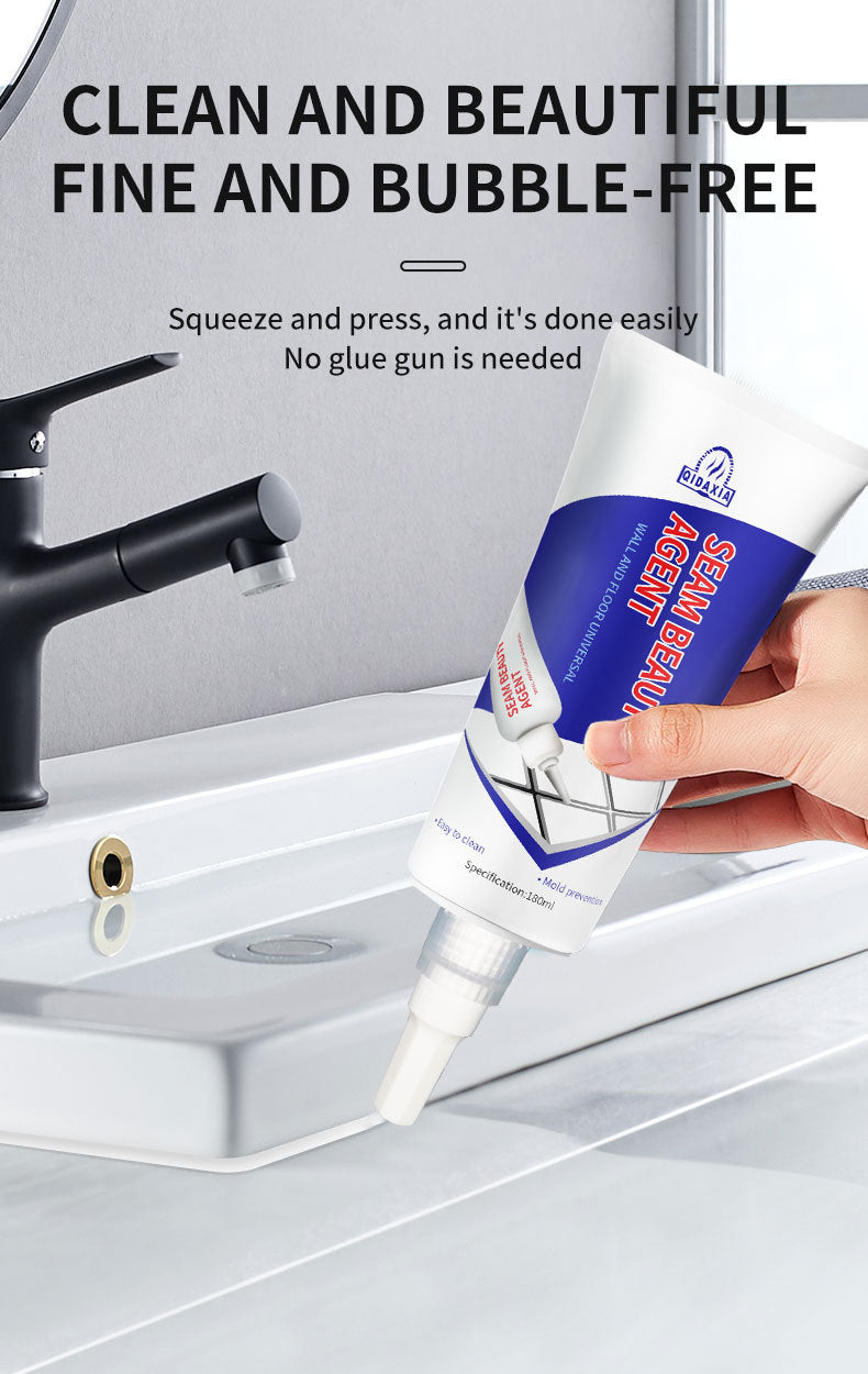Tile Grout Water-Based Tile Floor Tile Grout Waterproof Mildew-Proof Sink Toilet Hand-Squeeze Grout