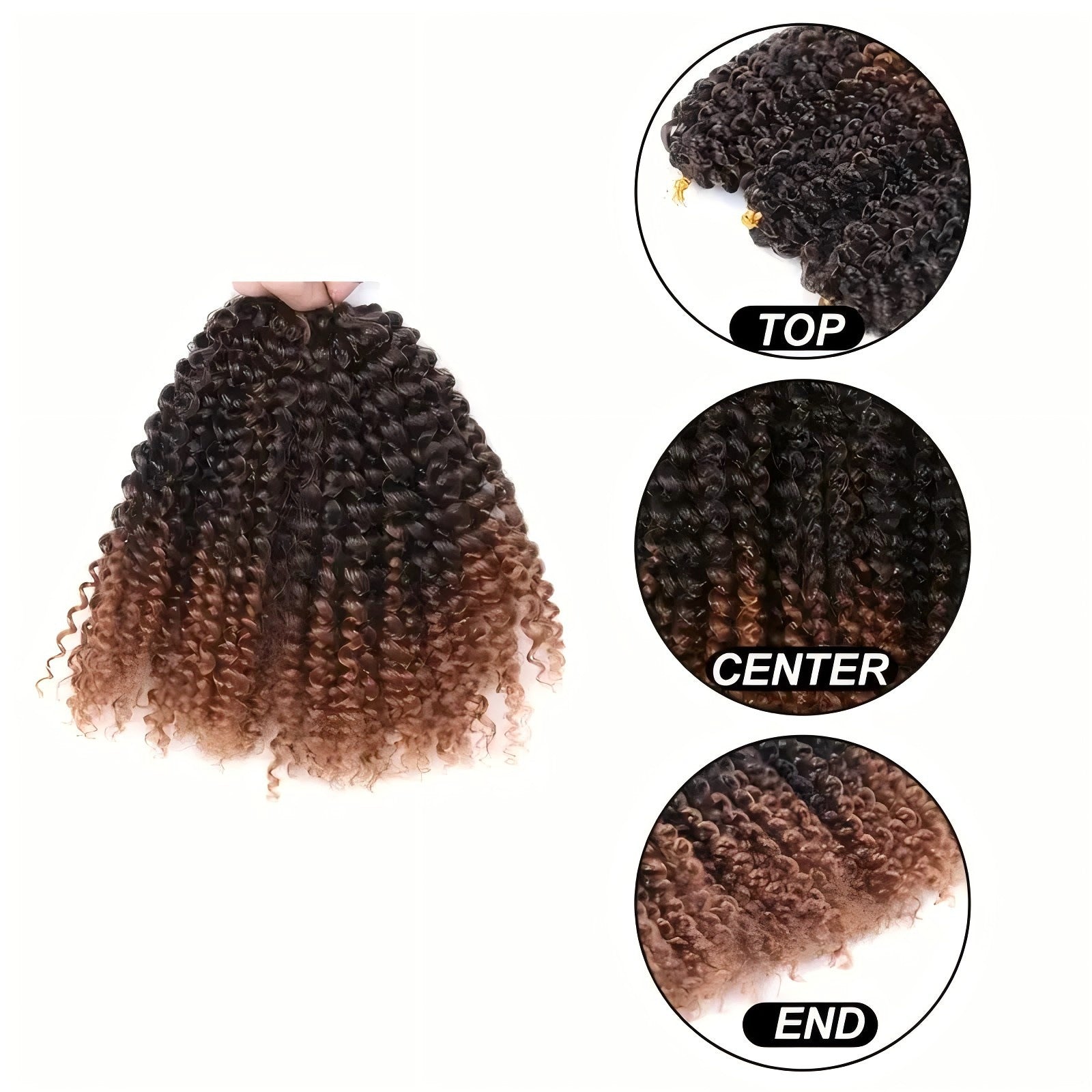 8/10/12inch Mary Baby MarlybobCrochetHair Synthetic Small Curly Long Curly Wig