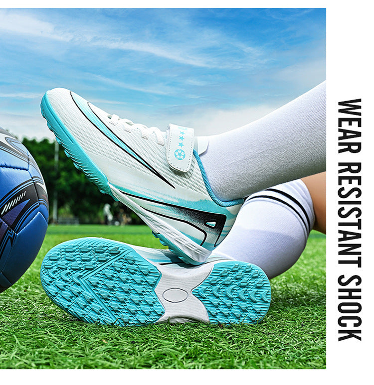 2025World Cup Children's Soccer Shoes Boys Youth Students Girls Spike Long Spike Competition Training Sports Shoes