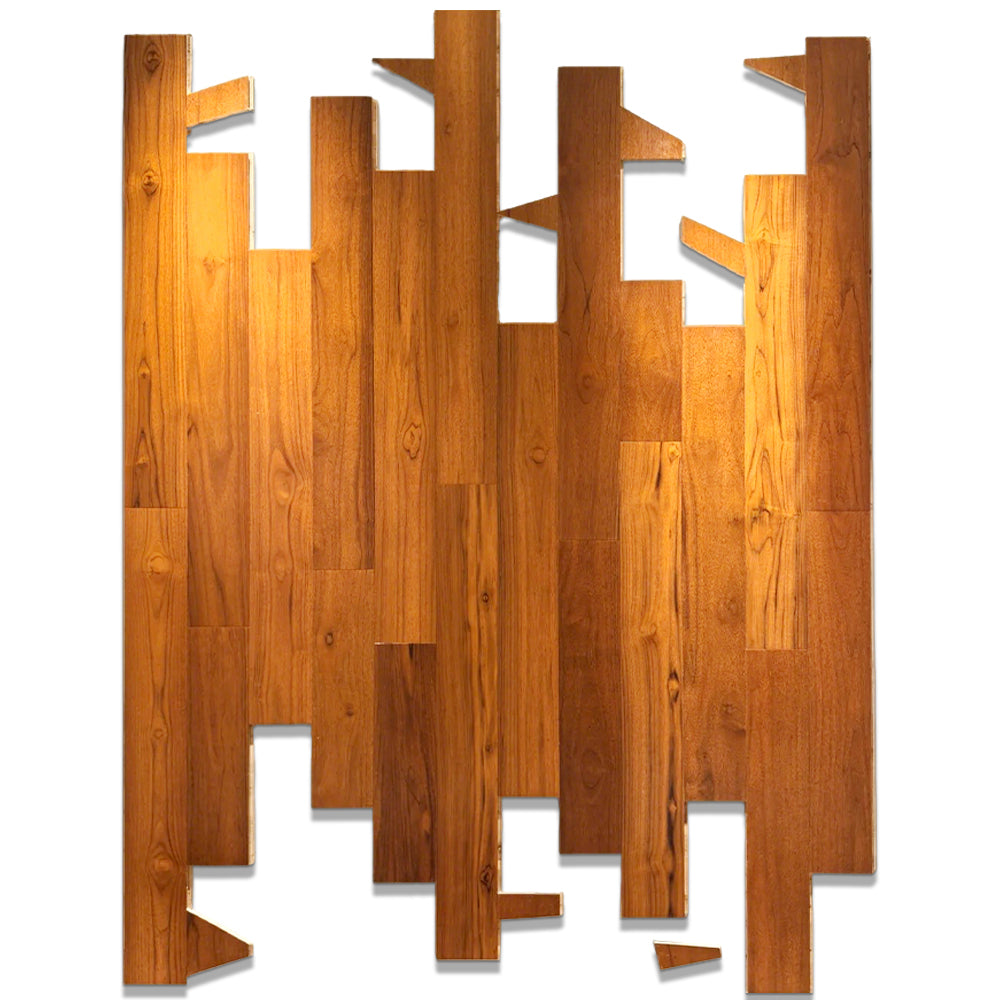 Customizable Multi-Layer Teak Wood Flooring Waterproof Anti-Slip Stable Structure UV Finish Smooth Surface for Home Outdoor