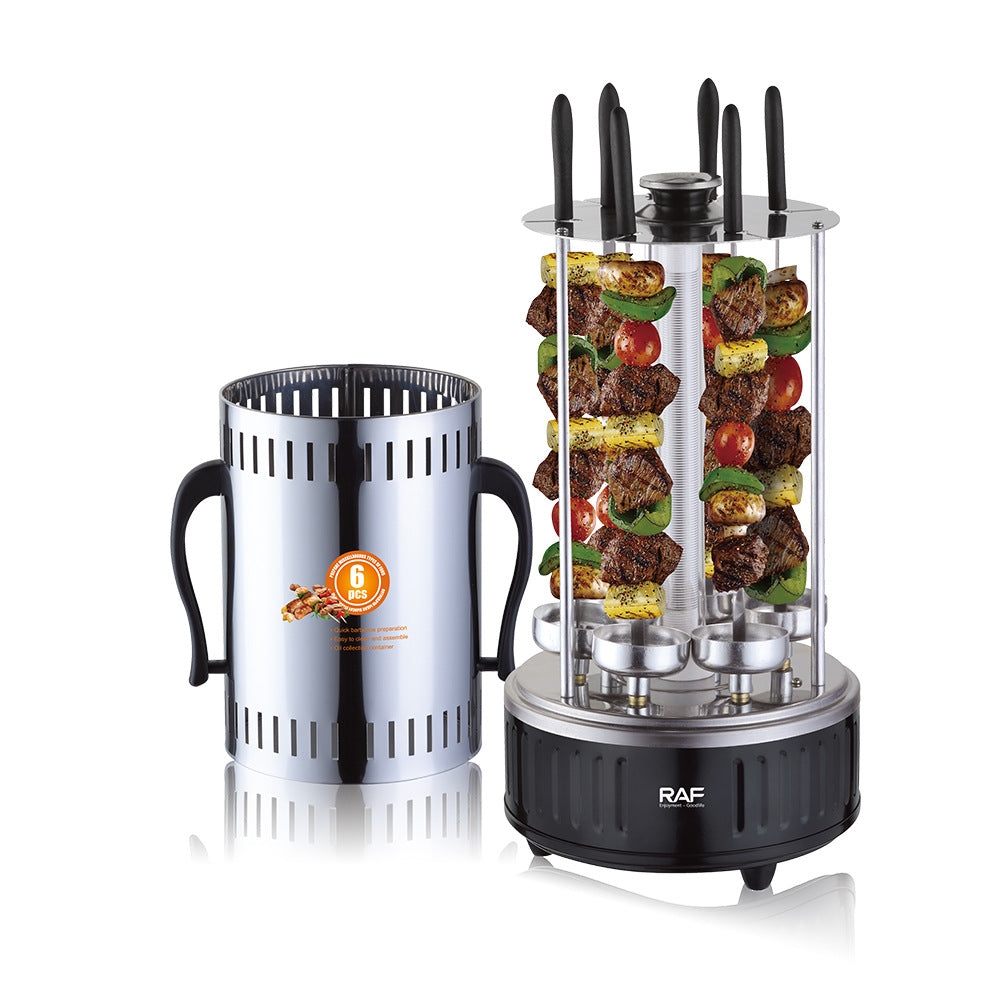 RAF European Standard BBQ Grill Skewer Machine Household Multifunctional Grilling and Frying Integrated Smokeless Charcoal Grill R8612