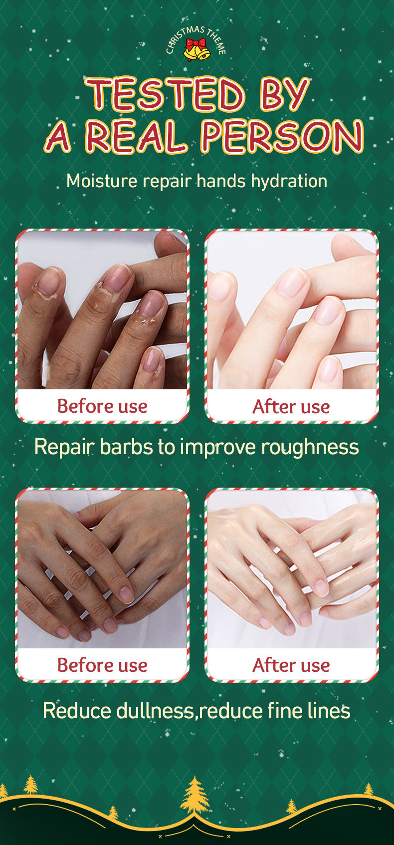 Christmas Moisturizing Anti-Chapped Hand Cream Five-Piece Set SADOER Autumn and winter hand cream  foreign trade wholesale