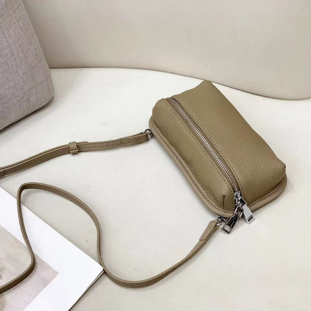 Compact and Exquisite Phone Bag for Women2025New Lightweight Simple Chest Bag Fashionable Portable Mini Crossbody Bag Small Bag