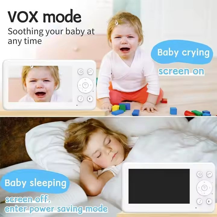 New High Definition Night Vision Graffiti WIFI Baby Monitor4.5Large Screen Multi-Functional Surveillance Camera