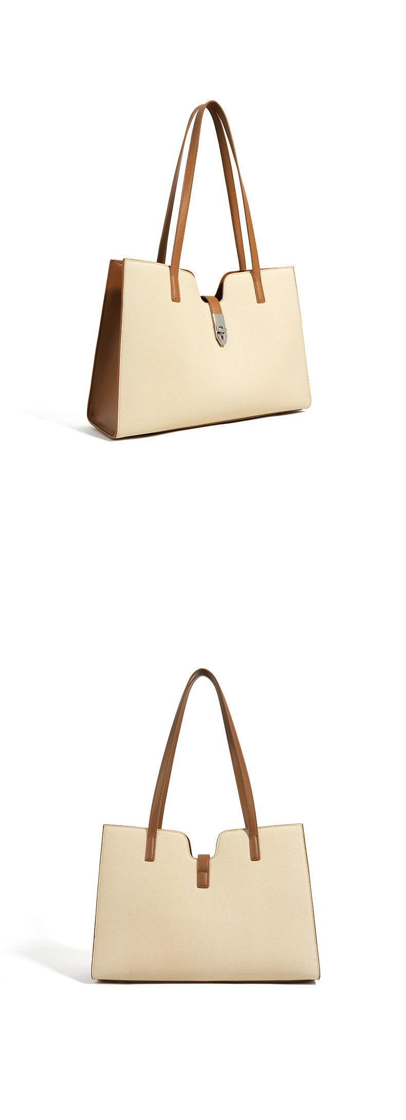 New Square Large Capacity Tote Bag Large Capacity Spring Summer Simple Fashion Women's Bag Commuting Versatile Shoulder Handbag