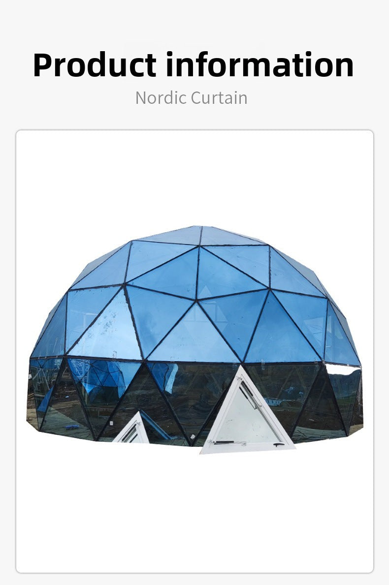 Glass Sphere Tent Aluminum Alloy Starry Sky Tent Curtain Wall Villa Garden Hotel Internet Celebrity Homestay Bubble House Tent