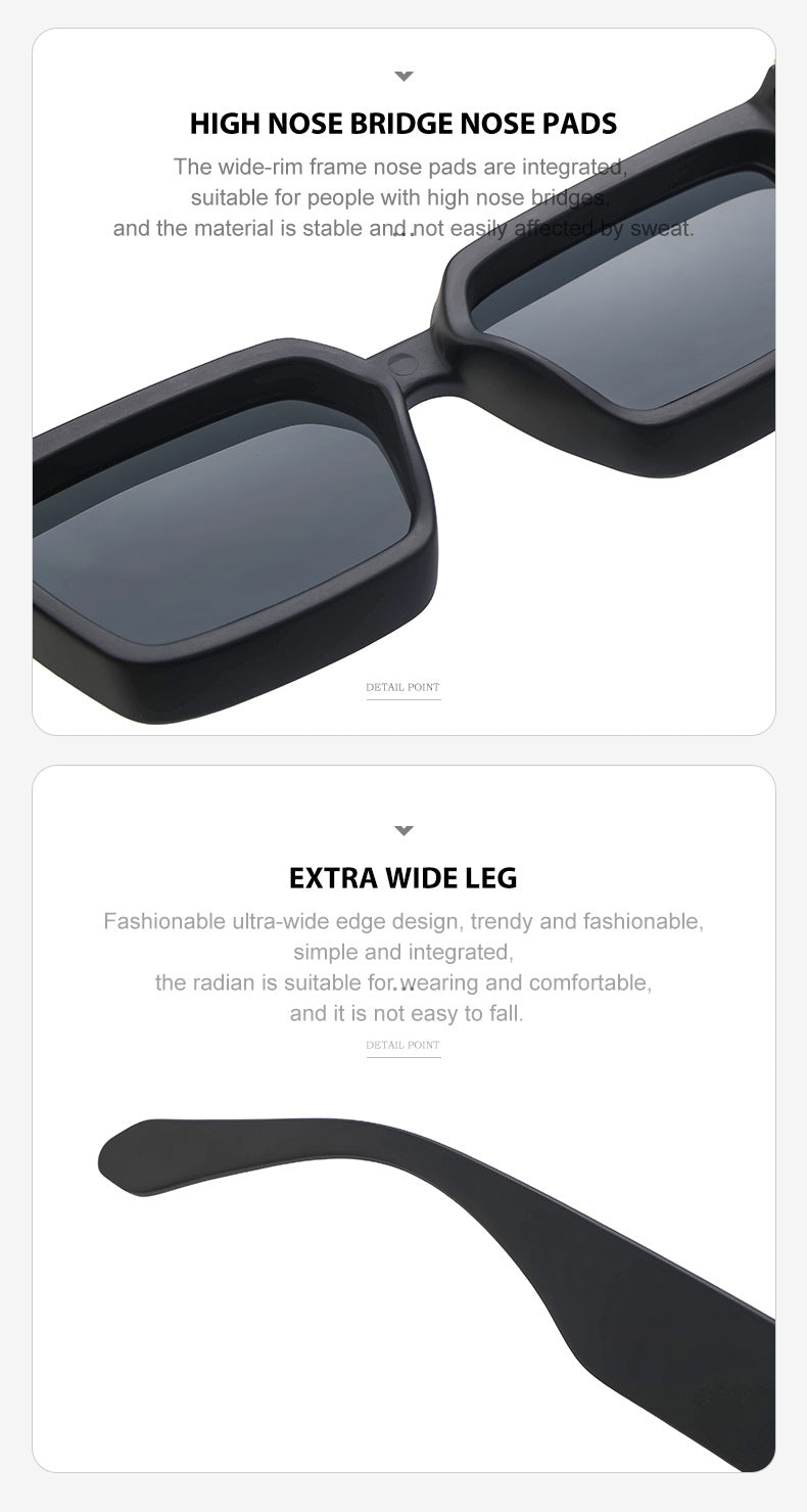 0k Billionaire Style Sunglasses Men Fashion Internet Celebrity Sunglasses Women High-end Glasses Square Frame Sunglasses