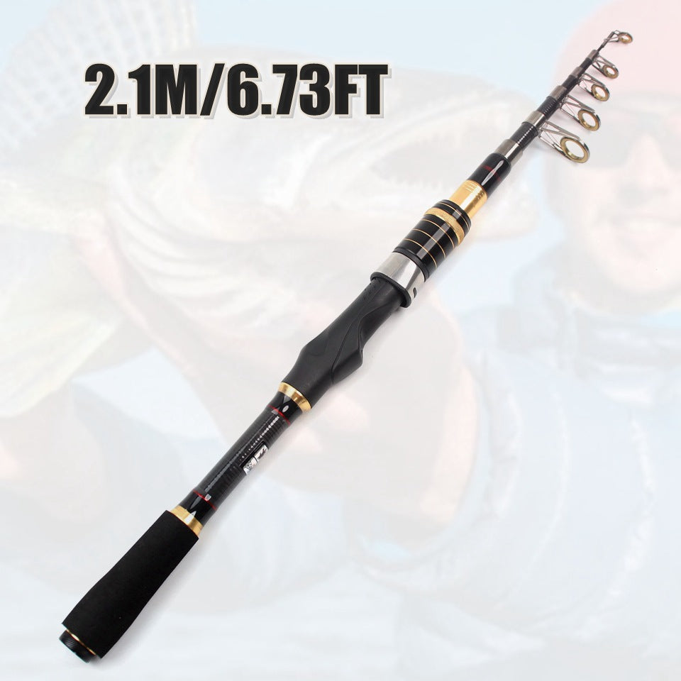 Ultra-short Ultra-hard Small Sea Rod Straight Handle Retractable Fishing Rod Boat Fishing Rock Fishing Long Casting Rod Can Be Put In Pocket