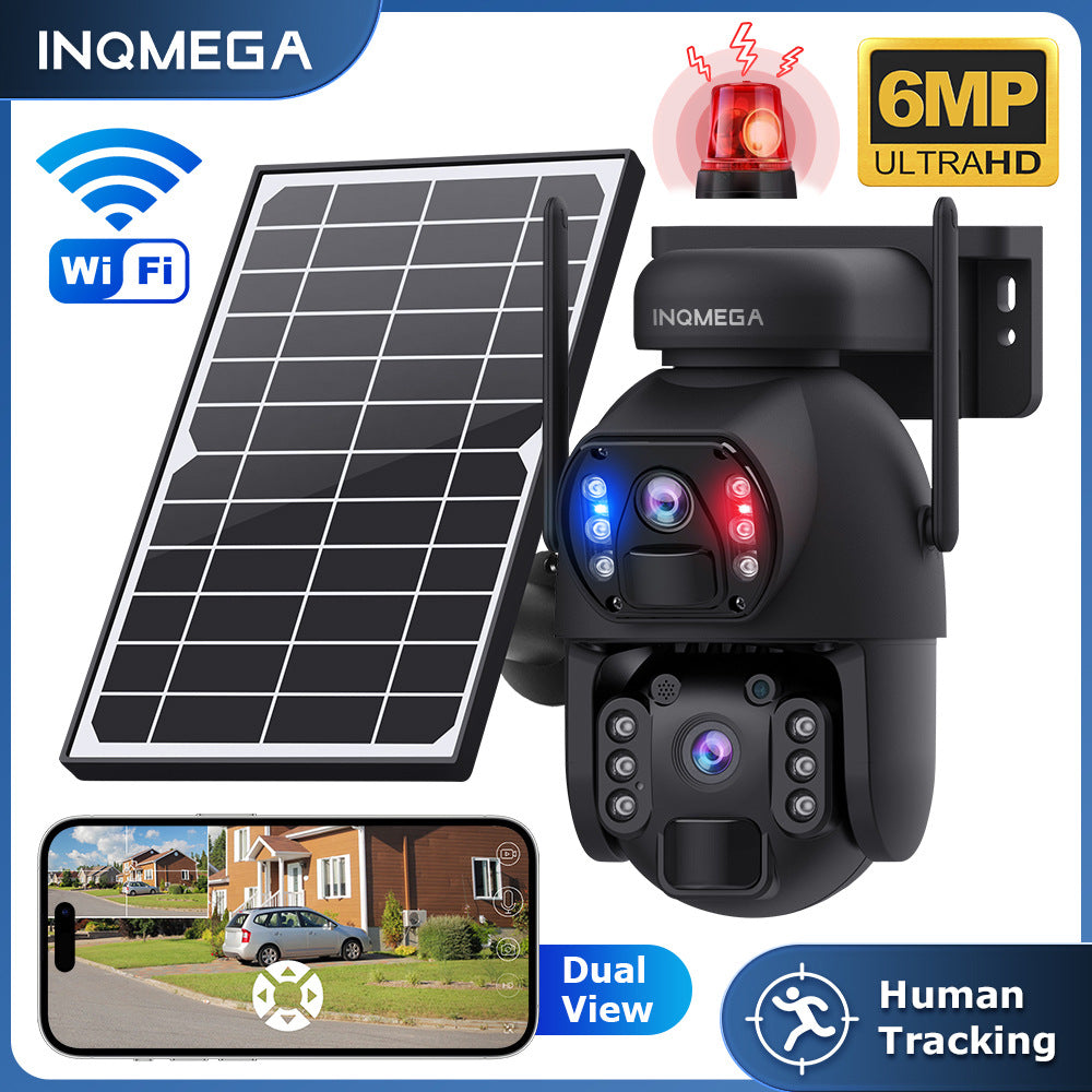 In-stock Solar Camera Dual Lens4G Outdoor HD Surveillance202x Zoom Camera Intelligent Surveillance